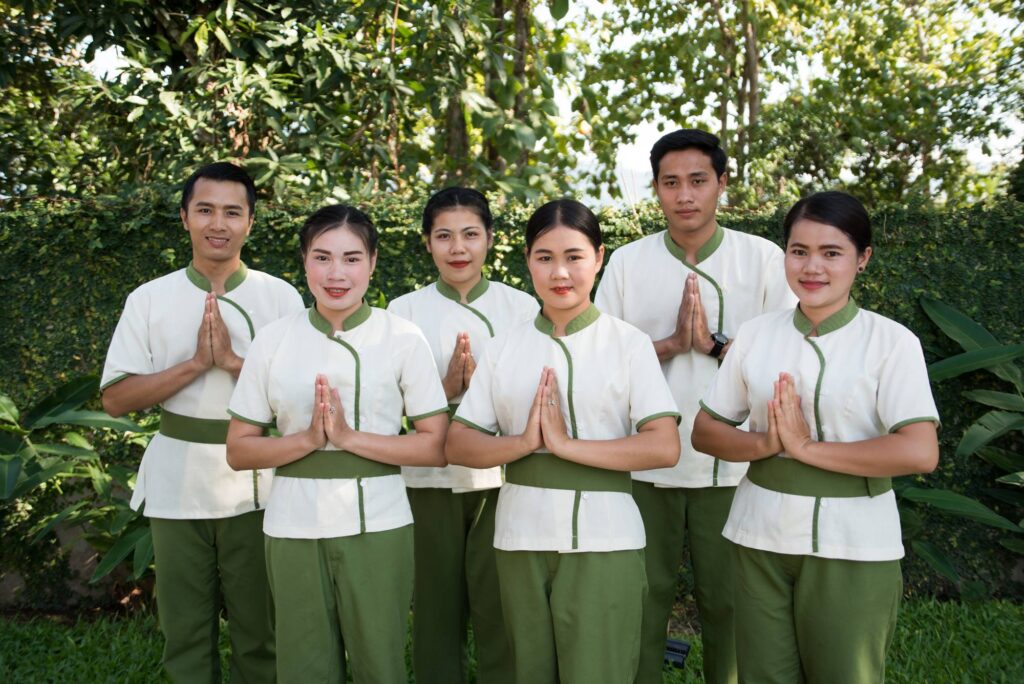 Massage Team at Palm Tree Health Spa, Luang Prabang, Laos